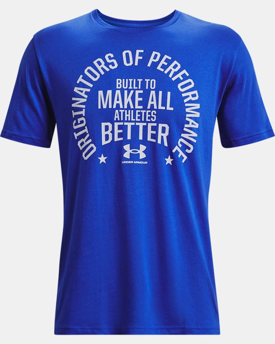 Men's UA Make All Athletes Better Short Sleeve, Blue, pdpMainDesktop image number 4
